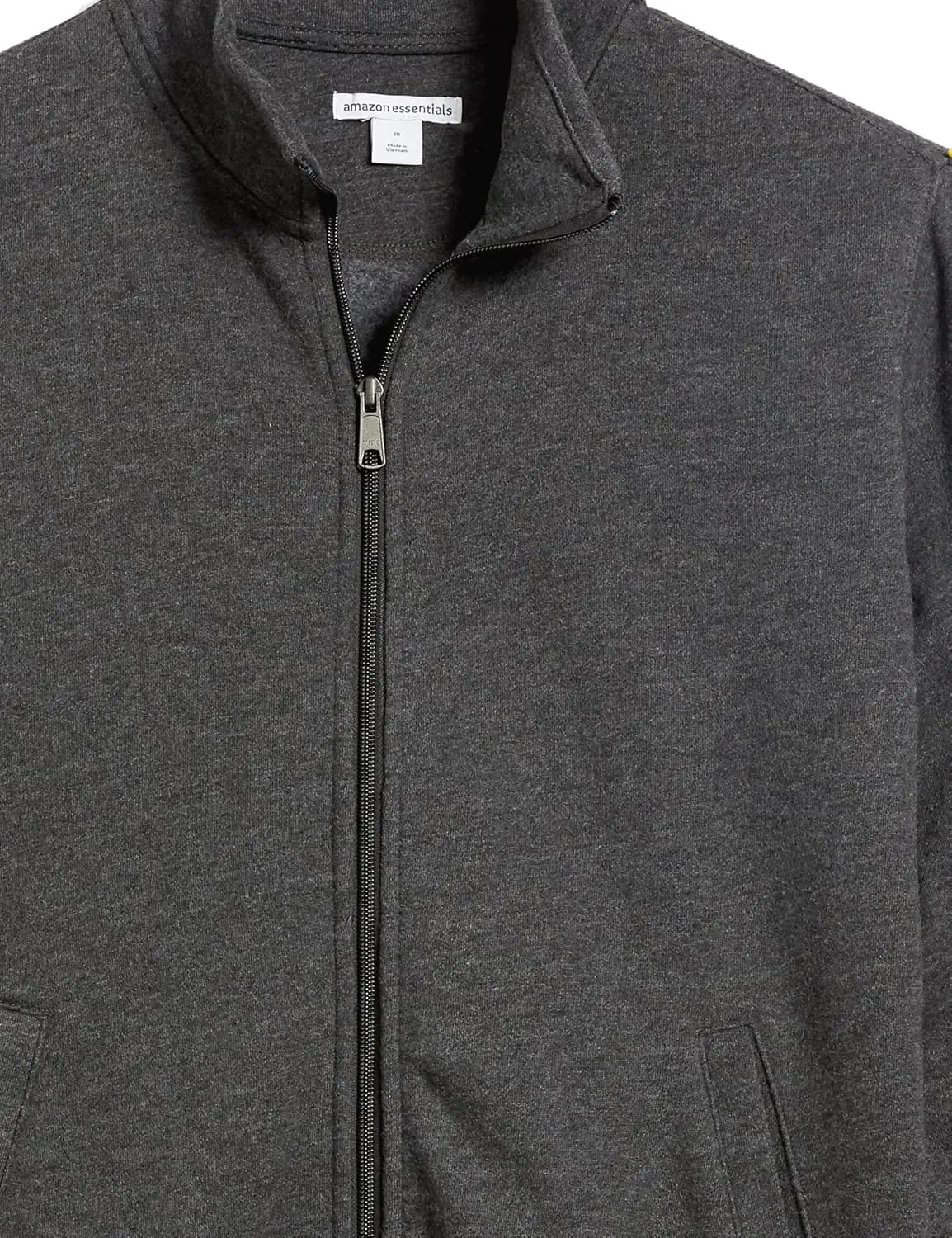 Amazon Essentials Men's Sweatshirt, Mock Neck, Fleece Zip Up