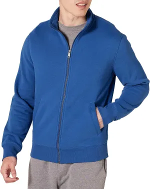 Amazon Essentials Men's Sweatshirt, Mock Neck, Fleece Zip Up