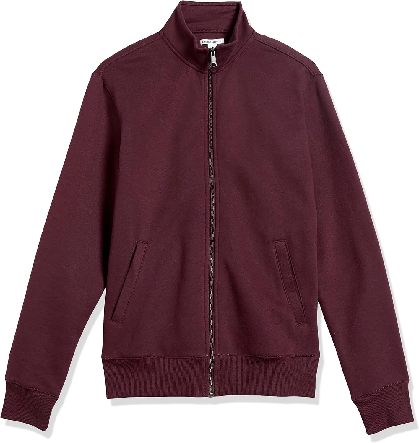 Amazon Essentials Men's Sweatshirt, Mock Neck, Fleece Zip Up
