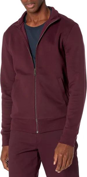 Amazon Essentials Men's Sweatshirt, Mock Neck, Fleece Zip Up