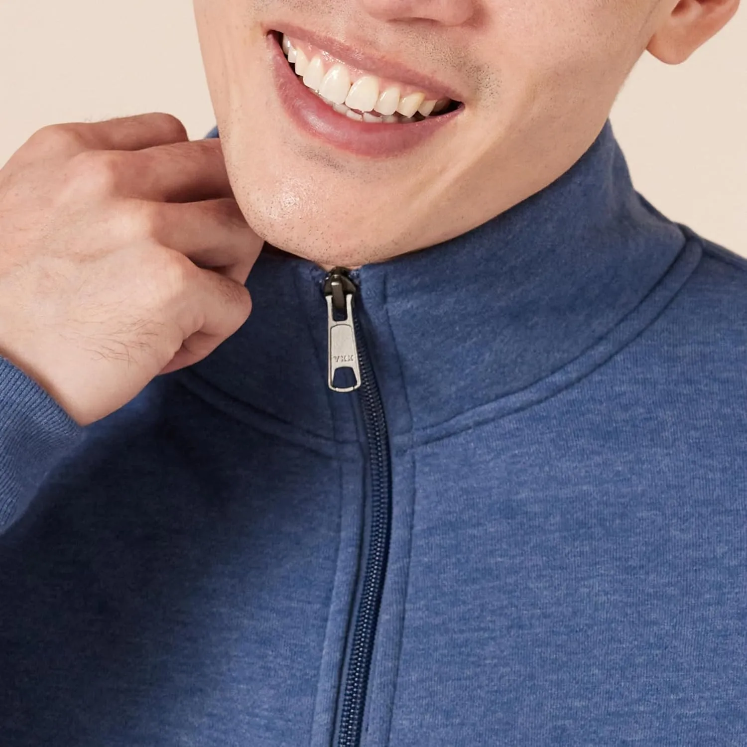 Amazon Essentials Men's Sweatshirt, Mock Neck, Fleece Zip Up