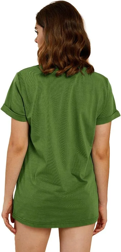 Cicy Bell Women's Dandelion Print T Shirts Cute Graphic Tees Short Sleeve Summer Cotton Tee Tops