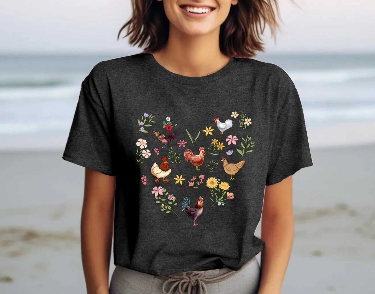 Dandelion Shirt for Women Casual Summer Short Sleeve Flower Tee Tops Inspirational Kindness T-Shirt