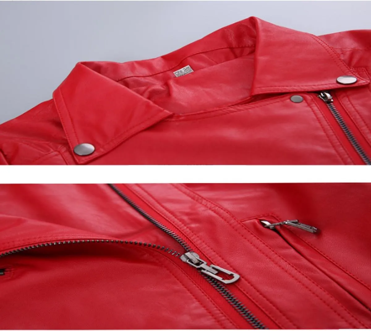 Elife Girls Fashion PU Leather Motorcycle Jacket Children's Outerwear Slim Coat 2-12 Years