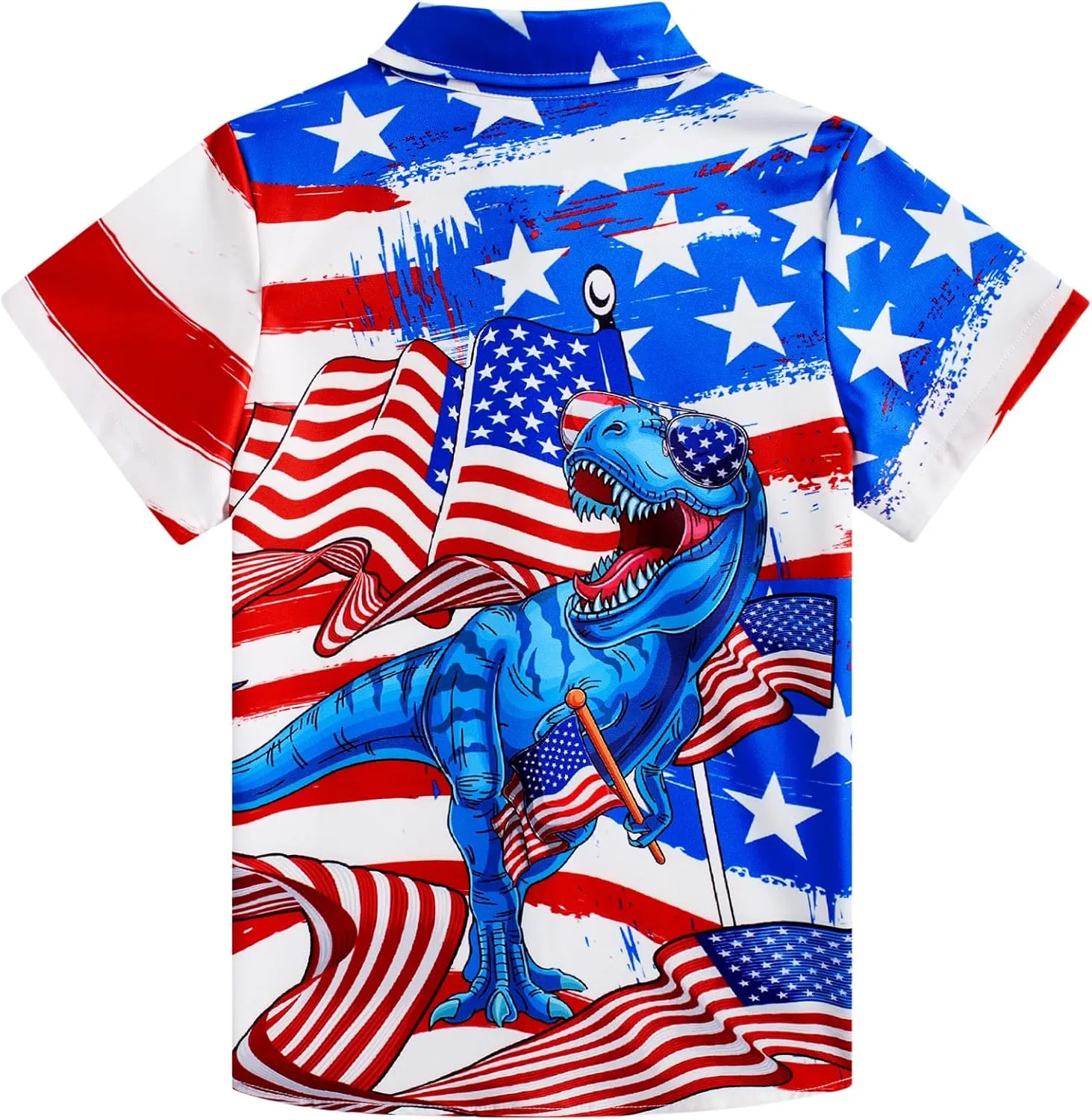 Enlifety Boys Girls Hawaii Shirt Cool Summer Casual Blouse Short Sleeve Button Down Tops Size 2-10T