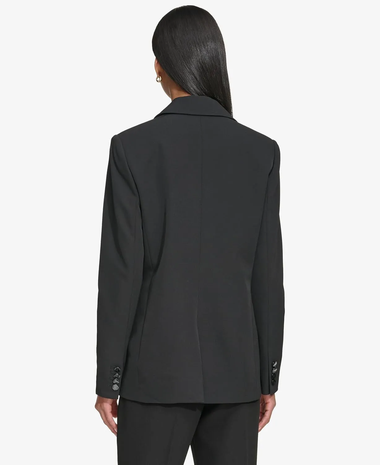 KARL LAGERFELD PARIS Women's Classic Double Breasted Suit Blazer