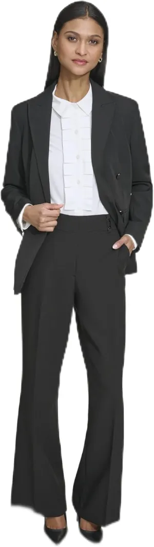KARL LAGERFELD PARIS Women's Classic Double Breasted Suit Blazer
