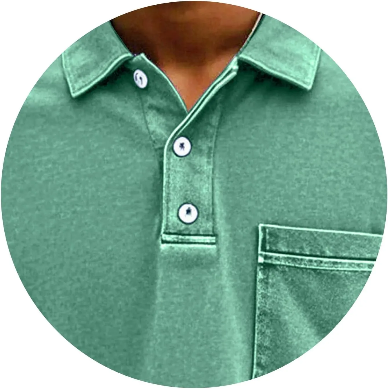Men's Casual Polo Shirts Short Sleeve Distressed Washed Classic Collared T Shirt Golf Stylish Summer Tee with Pocket