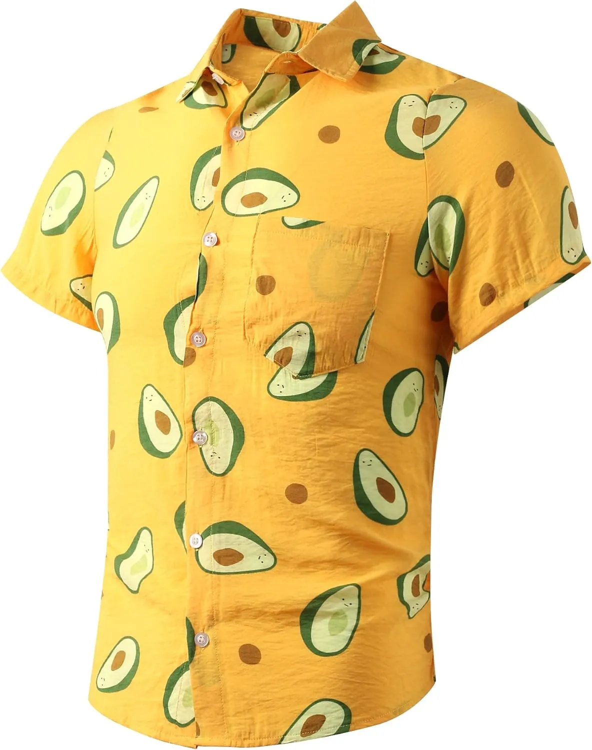OCHENTA Hawaiian Shirt for Men Summer Casual Beach Short Sleeve Button Down Floral Shirts