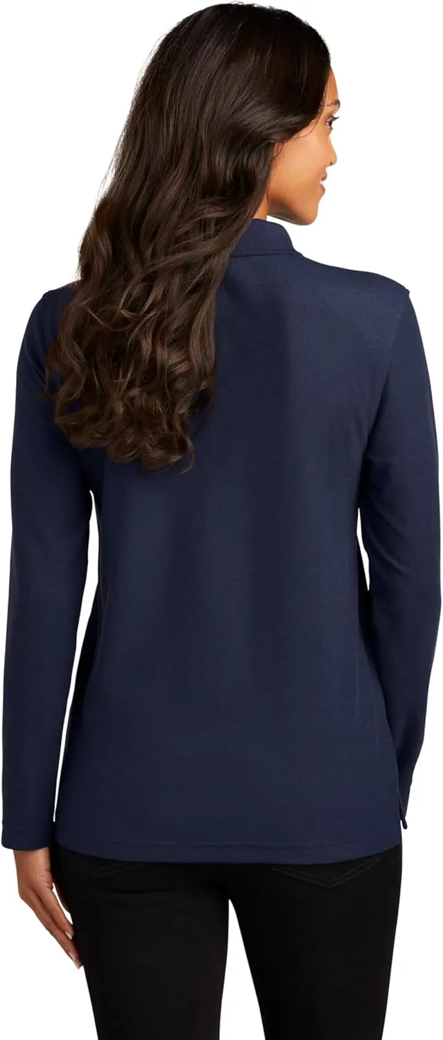 Port Authority Women's Long Sleeve Silk Touch Polo