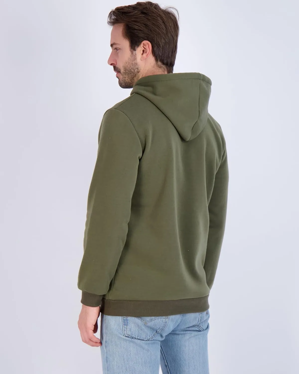 Real Essentials 3 Pack: Men's Fleece Pullover Hoodie - Long Sleeve Hooded Sweatshirt Pockets (Available in Big & Tall)