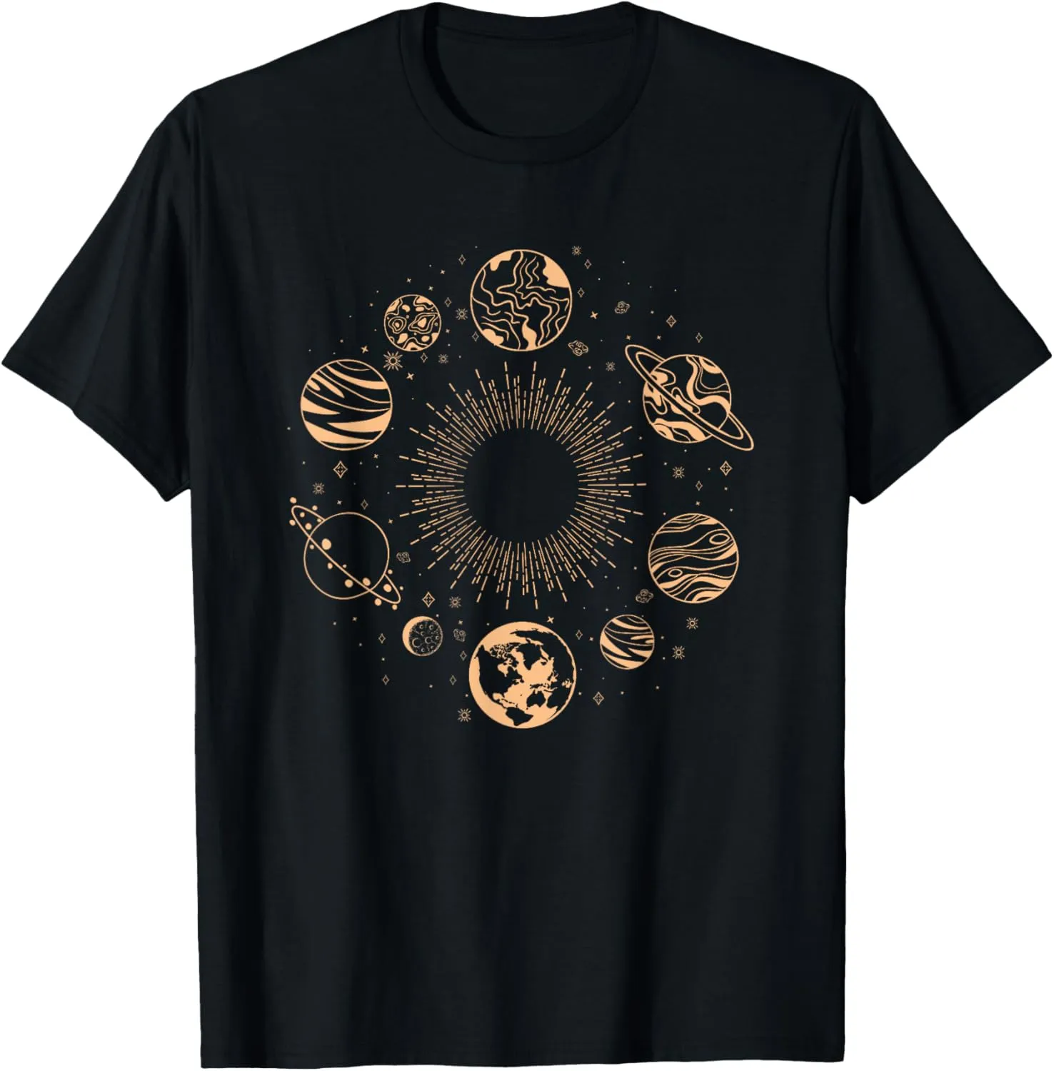 Solar System Planets Space Science Galaxy Astronomy Universe T-Shirt