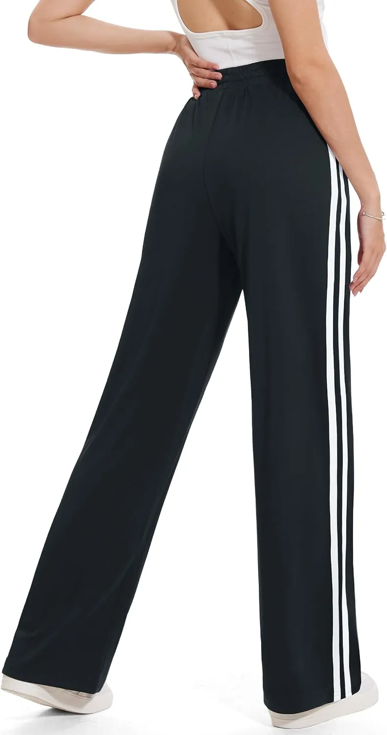 Tapata Women's 28/30/32/34 Inseam Track Pants Loose Straight Leg Jogging Sweatpants Warm-Up Sports Athletic Running