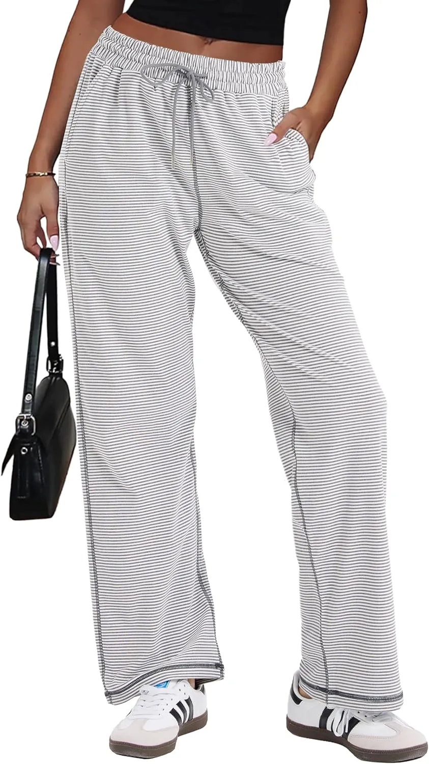 Track Pants Women Sweatpants Soft Jogging Straight Pajama Sweats Wide Leg Sweatpants Women Lounge Pants Joggers