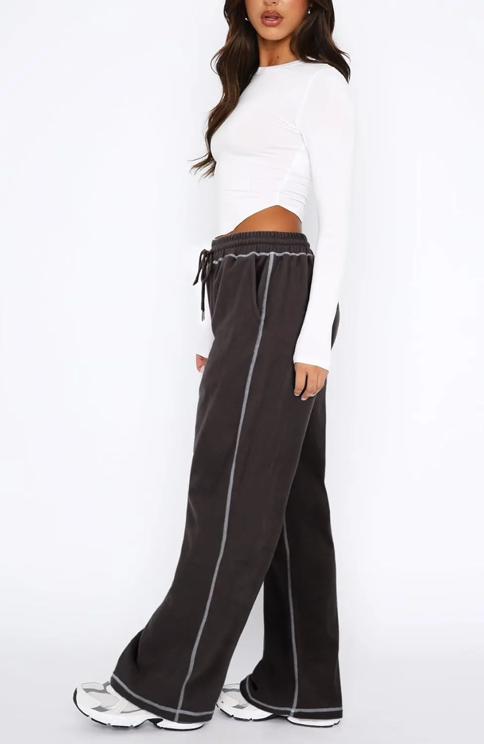 Track Pants Women Sweatpants Soft Jogging Straight Pajama Sweats Wide Leg Sweatpants Women Lounge Pants Joggers