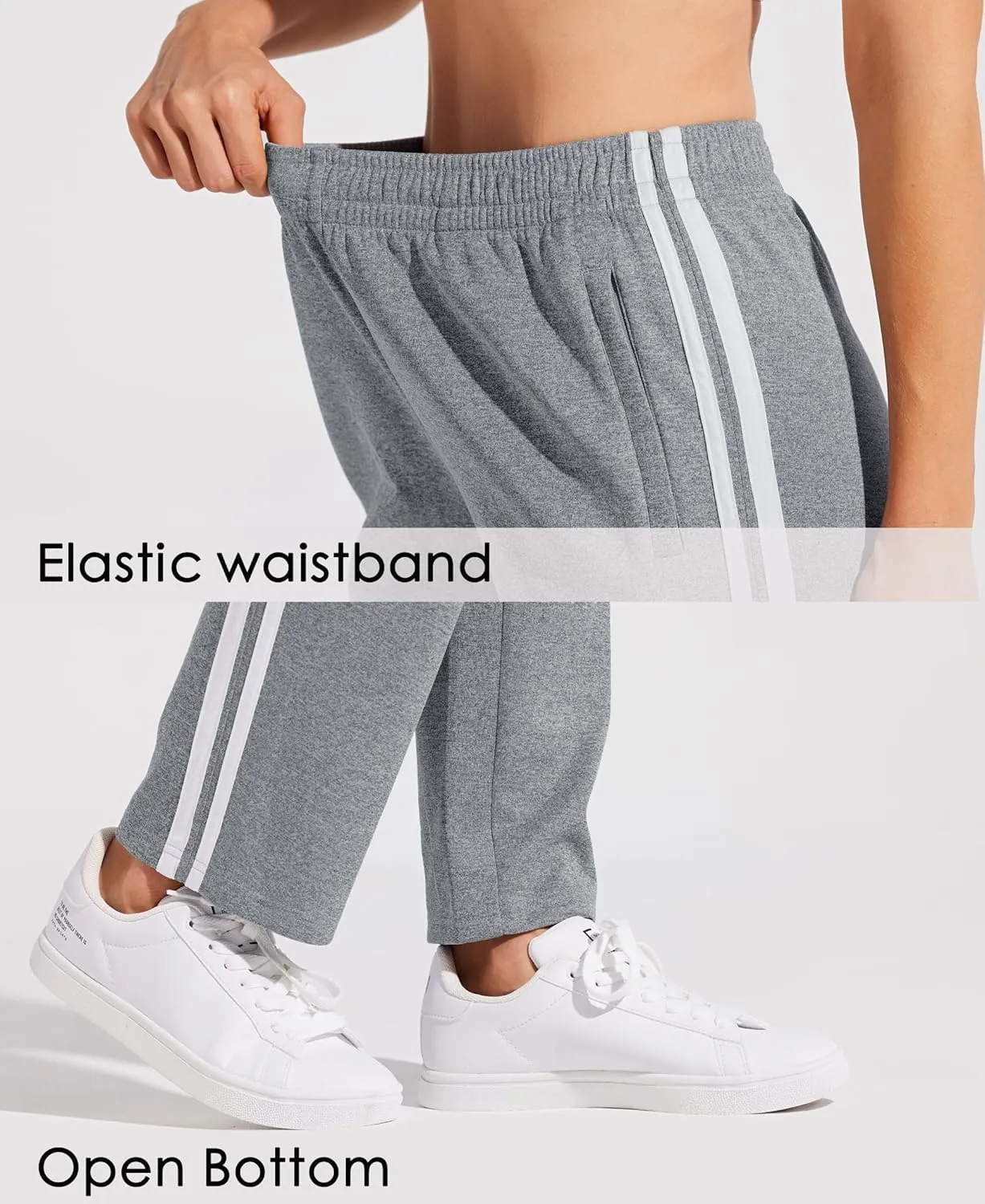 Willit Women's Track Pants Warm Up Athletic Running Sweatpants Sports Training Pants Straight Leg with Zipper Pockets