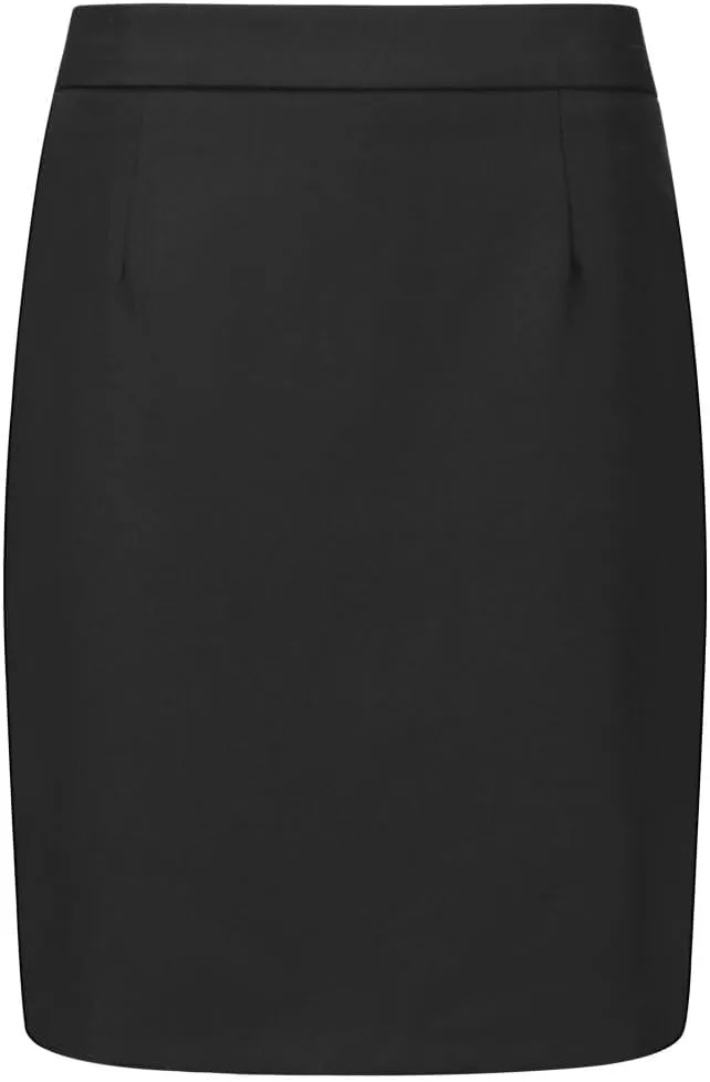 YYNUDA Women's Business Skirt Suit Set Formal Solid Short Sleeve Double Breasted Blazer Suit Set