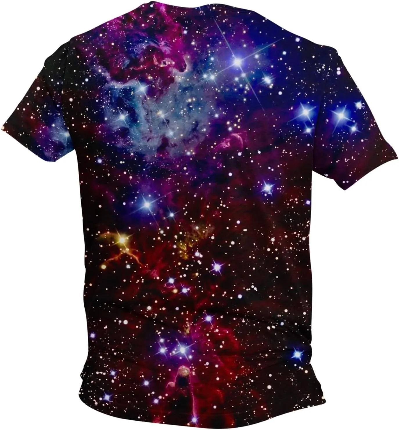 Zeiyignr Galaxy Shirt Men Space Universe Short Sleeve Nebula Tshirts 3D Tee Casual Crewneck Summer Tops Workout Muscle Shirts